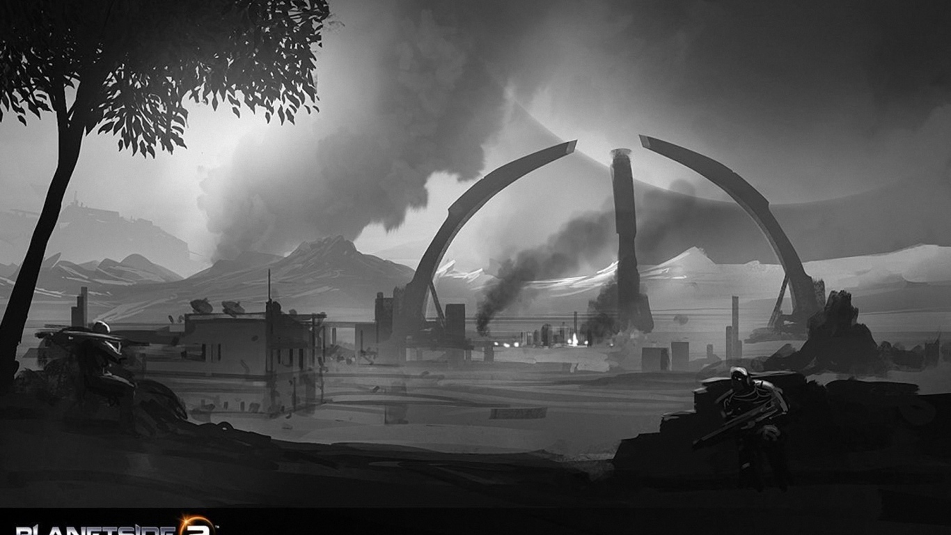 Planetside 2: разрушенный город