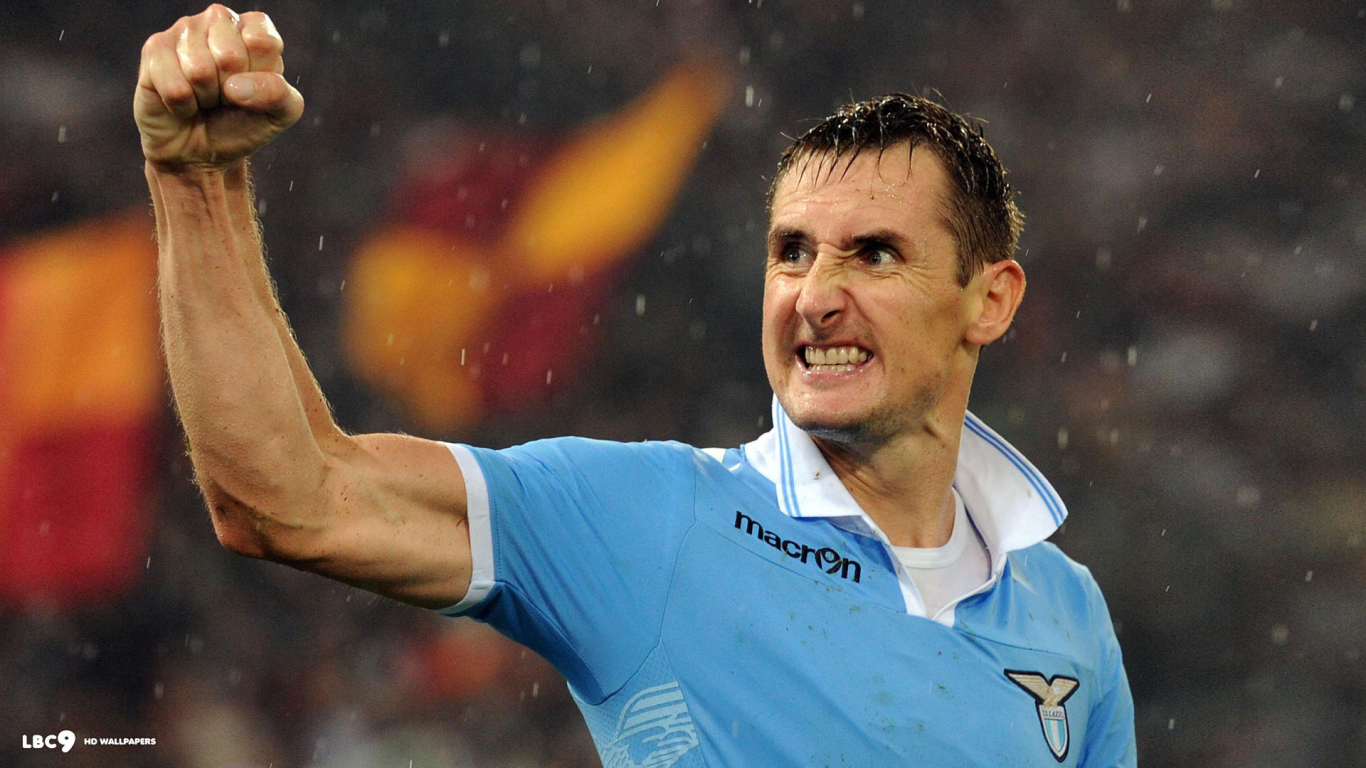 The best player of Lazio Miroslav Klose won the game