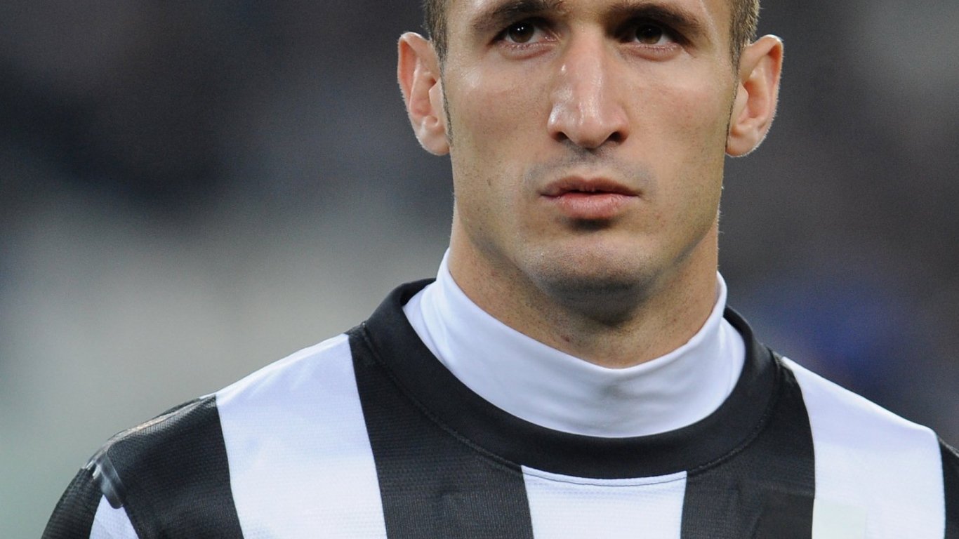 Полузащитник Ювентуса Джорджо Кьеллини крупным планом