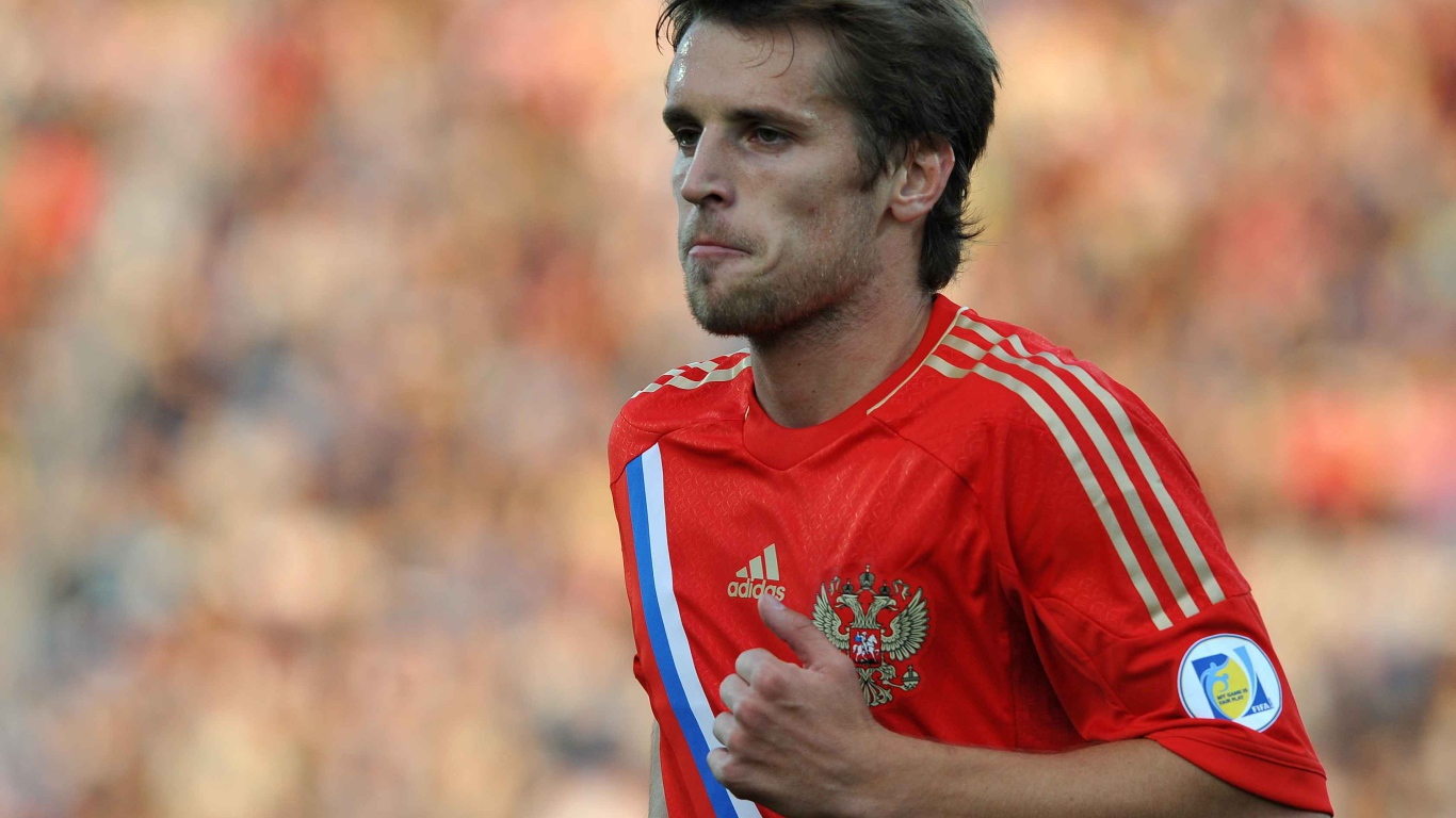 Игрок Спартака Дмитрий Комбаров