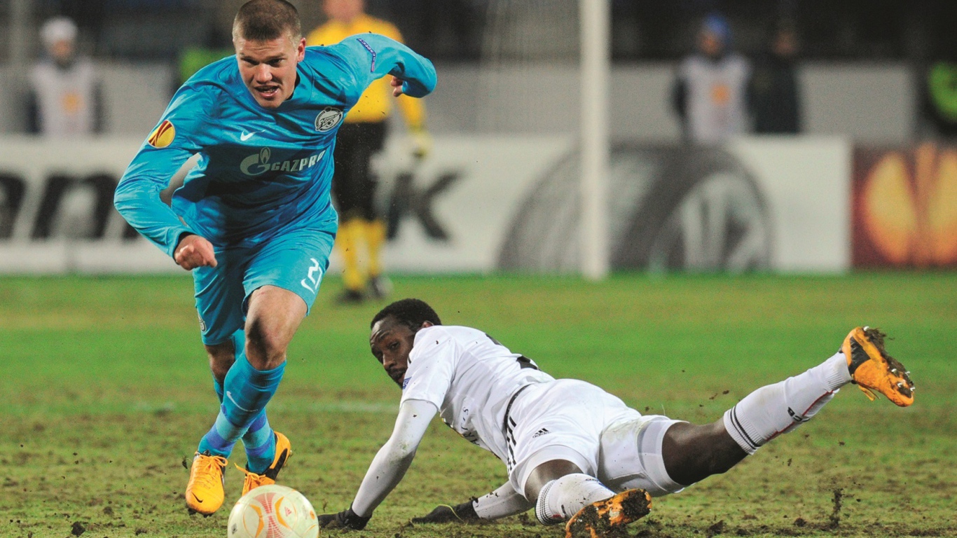 Игрок номер 35 московского ЦСКА Игорь Акинфеев