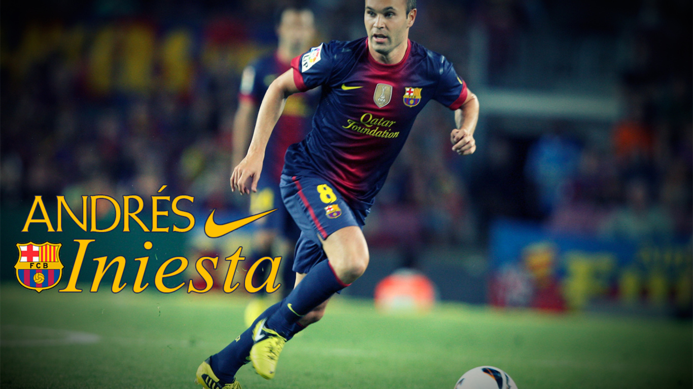 Игрок Барселоны Андрес Иньеста