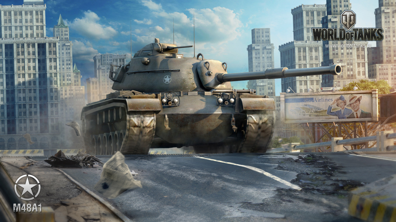 World of Tanks: американский танк M48A1