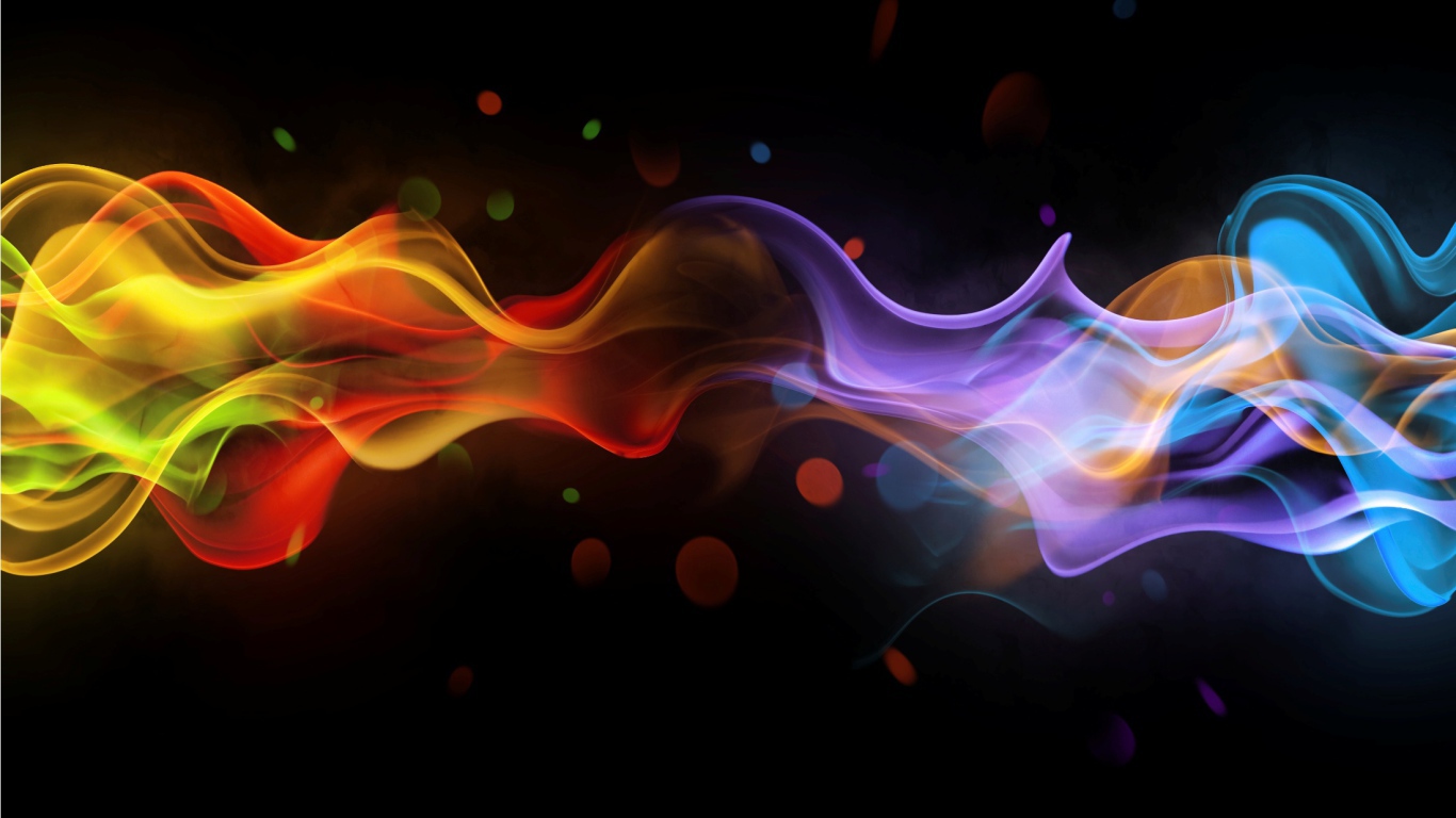 Разноцветный абстрактный дым