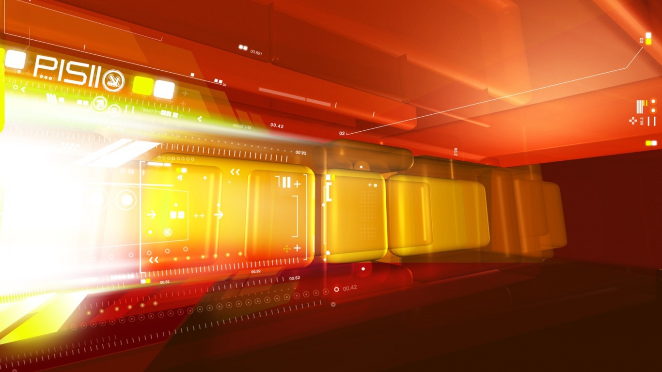 Оранжевый техно дизайн 