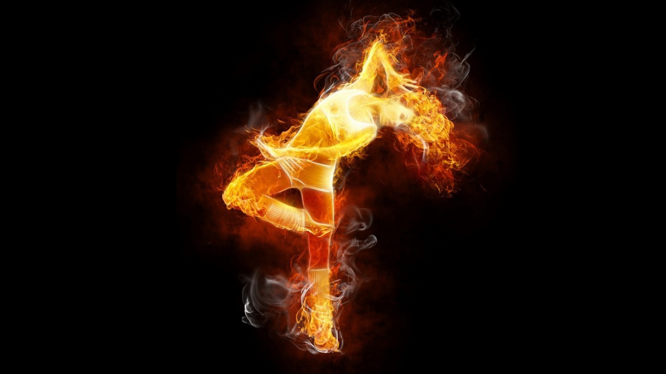 Огненная девушка