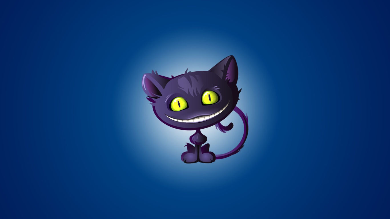 Смешной рисунок кота