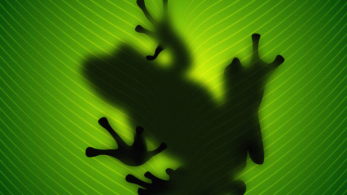 Силуэт лягушки