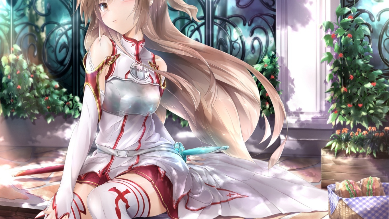 Девочка в чулках