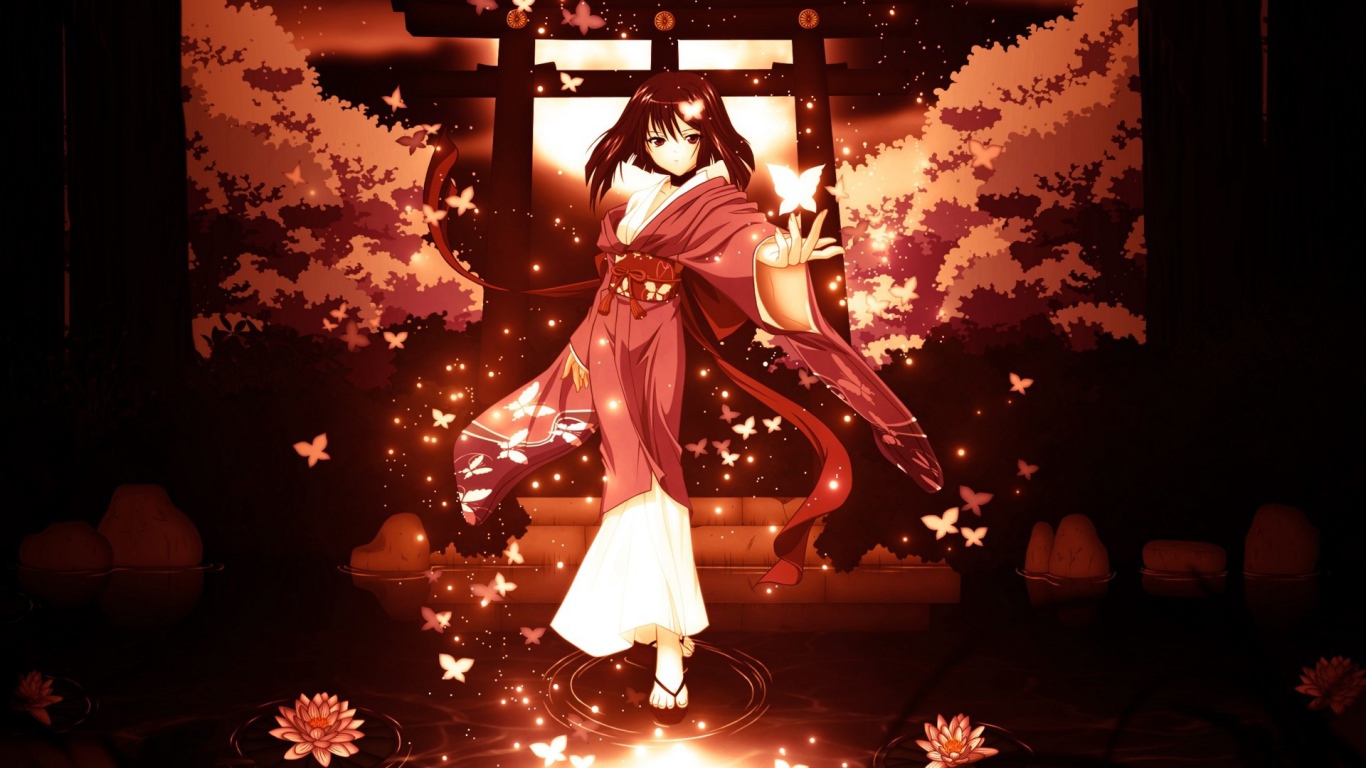 Девочка идет по воде