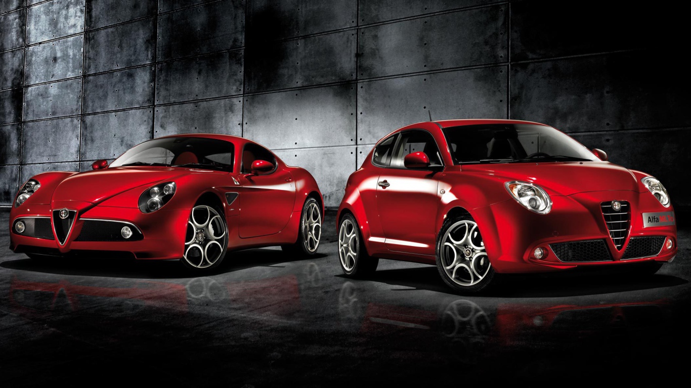 Красивый автомобиль Alfa Romeo 8c competizione