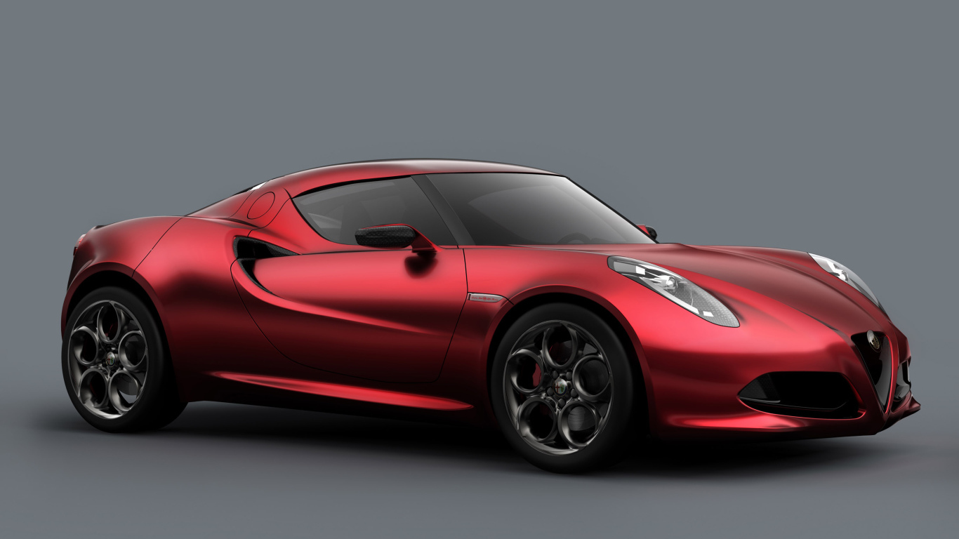 Красивый автомобиль Alfa Romeo 4c в Москве