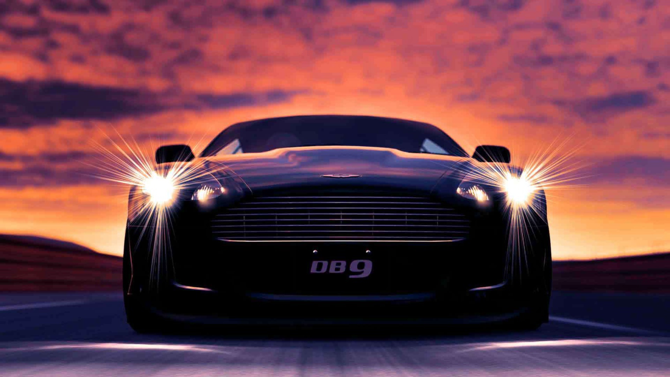 Красивый автомобиль Aston Martin db9