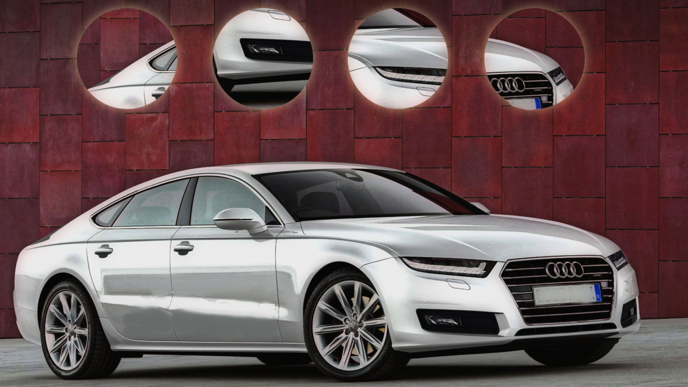 Красивый автомобиль Audi A8 2014 в Москве