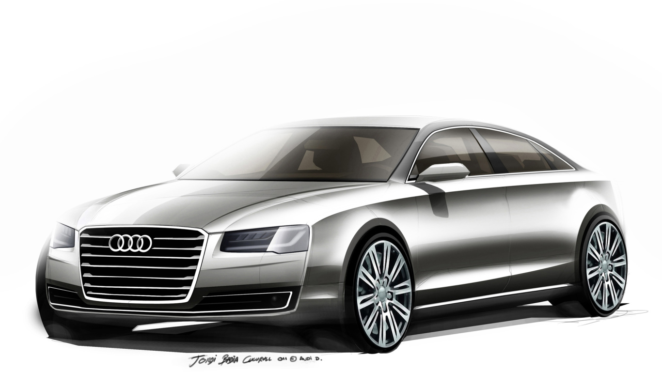 Надежный автомобиль Audi A8 2014