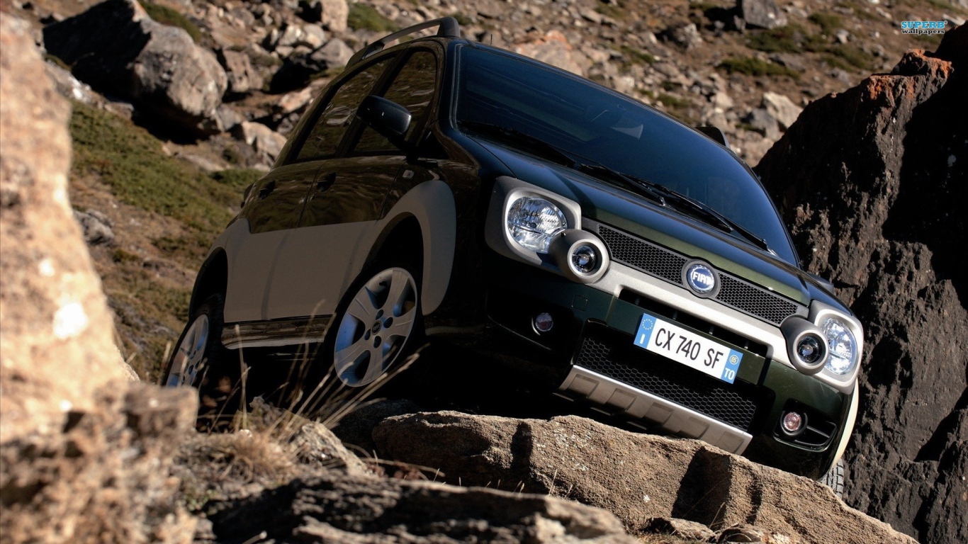 Красивый автомобиль Fiat Panda