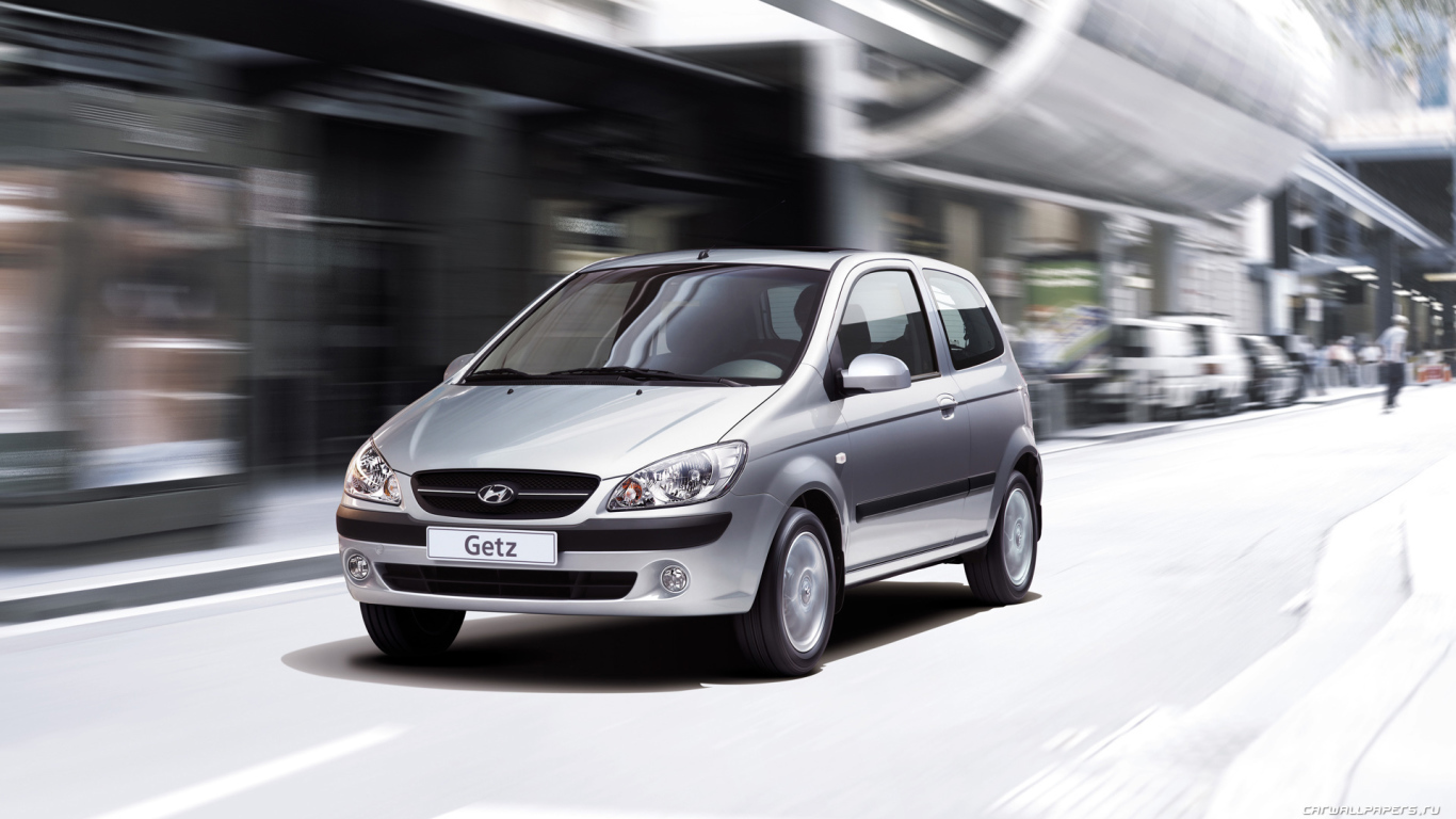 Красивый автомобиль Hyundai Getz в Москве