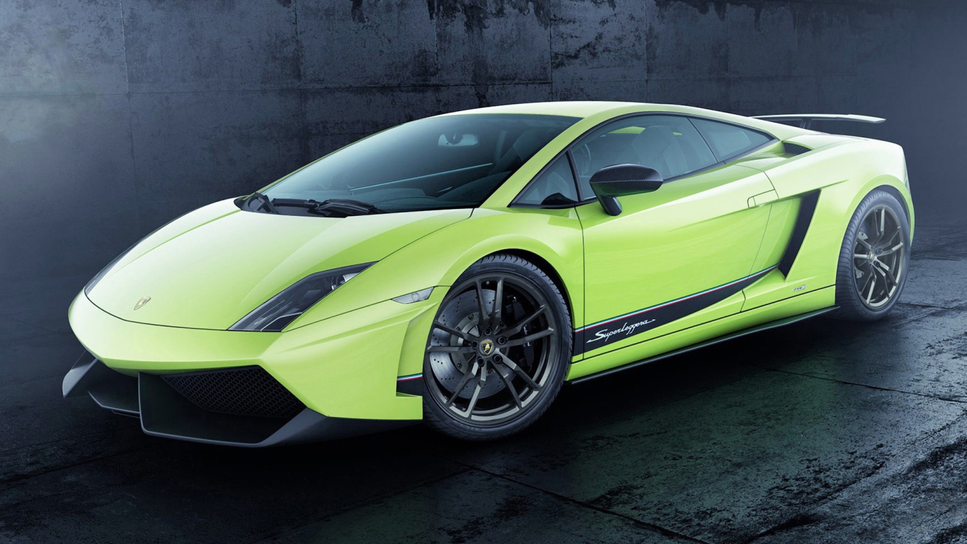 Зеленый Lamborghini Gallardo LP 570 4