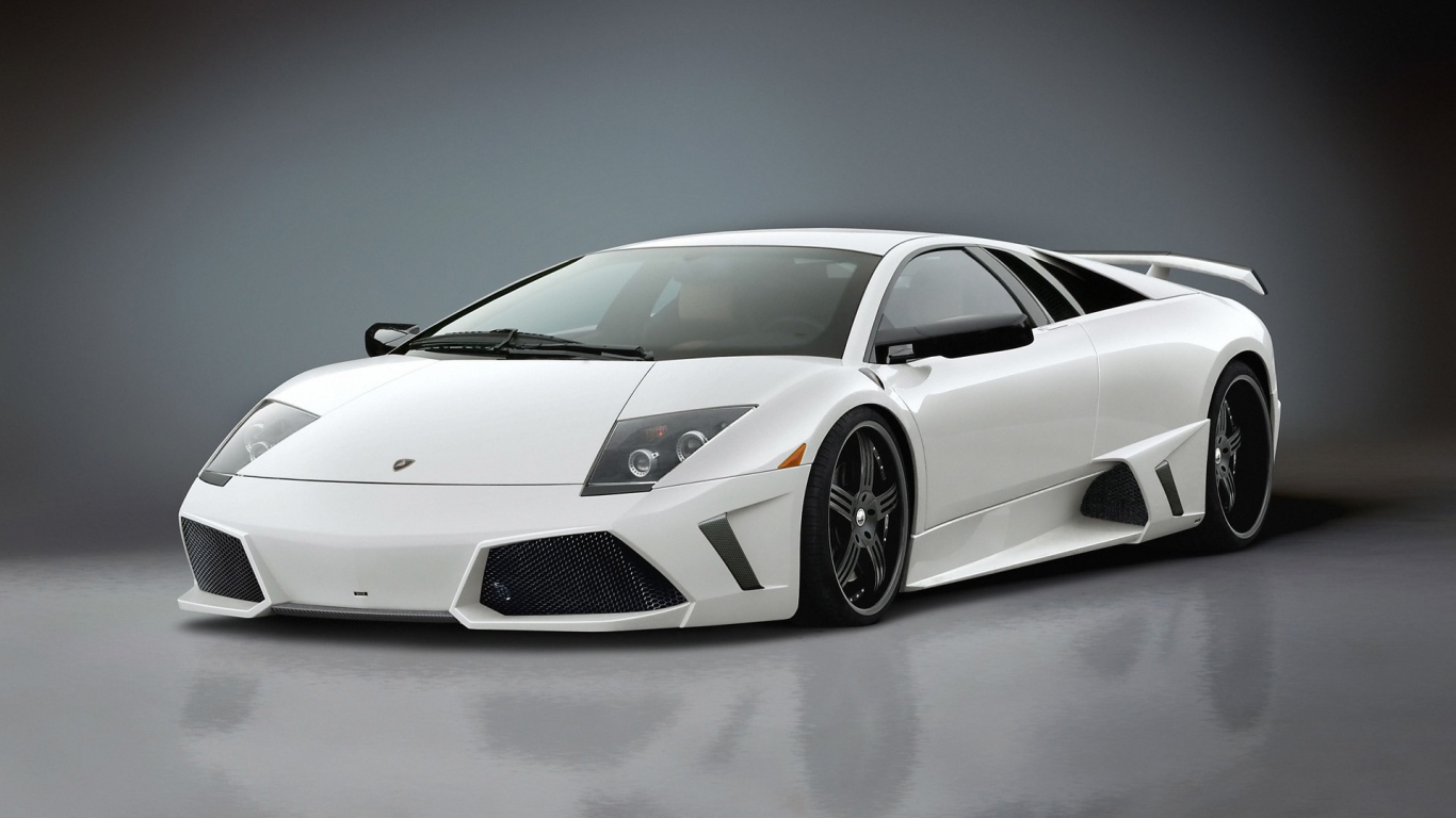 Белый Lamborghini Murcielago