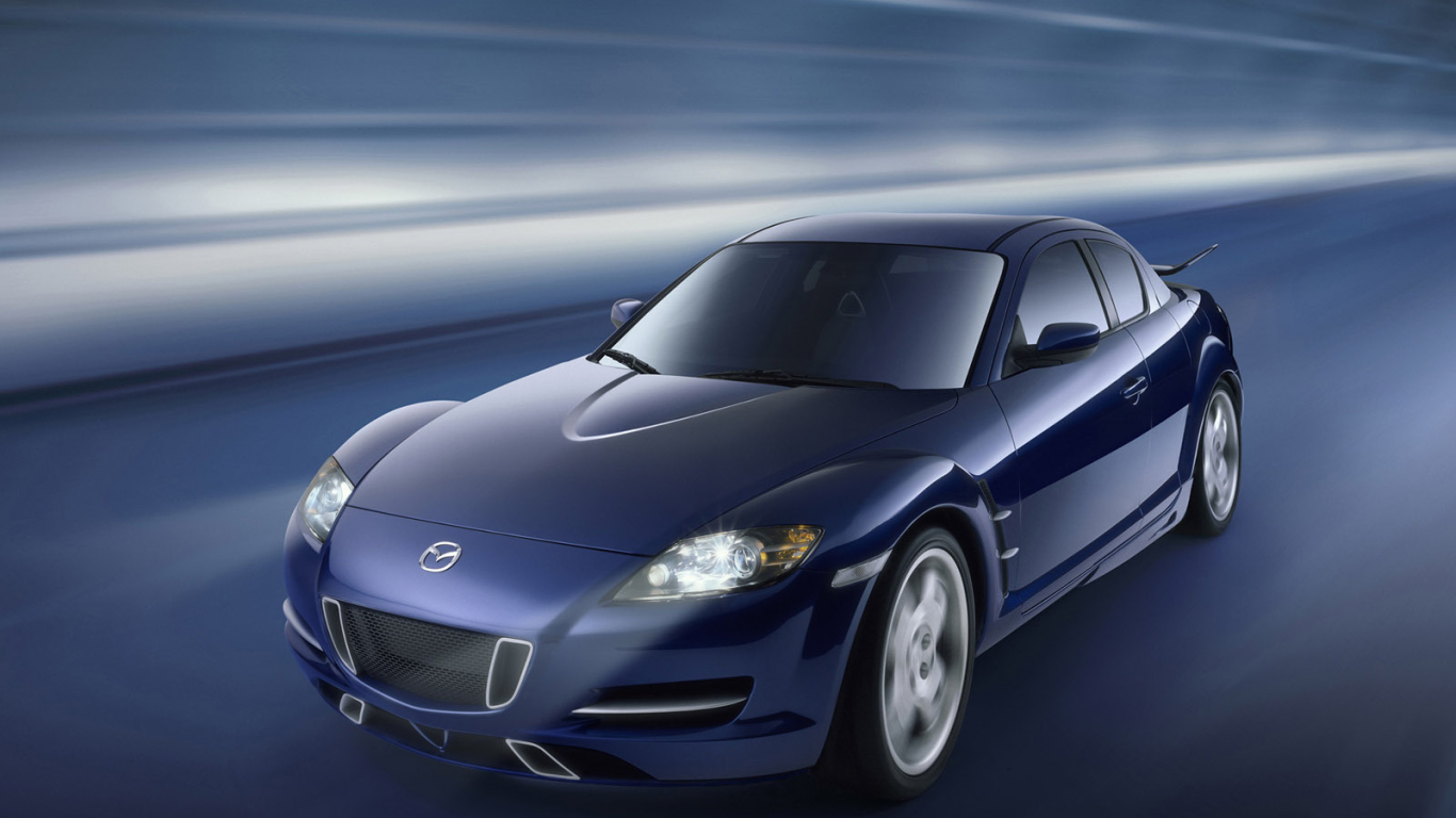 Красивый автомобиль Mazda RX 8
