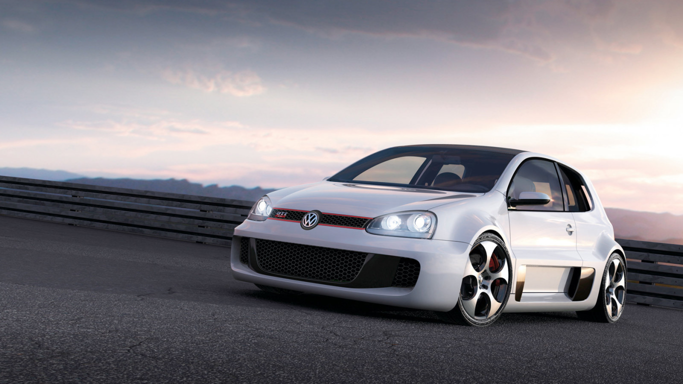 Красивый автомобиль Volkswagen Golf