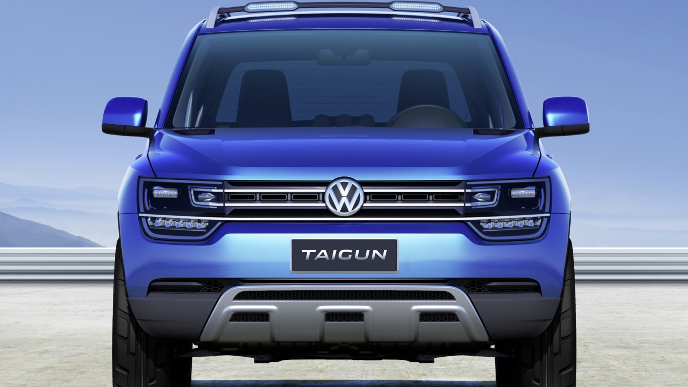 Красивый автомобиль Volkswagen  Taigun 2014