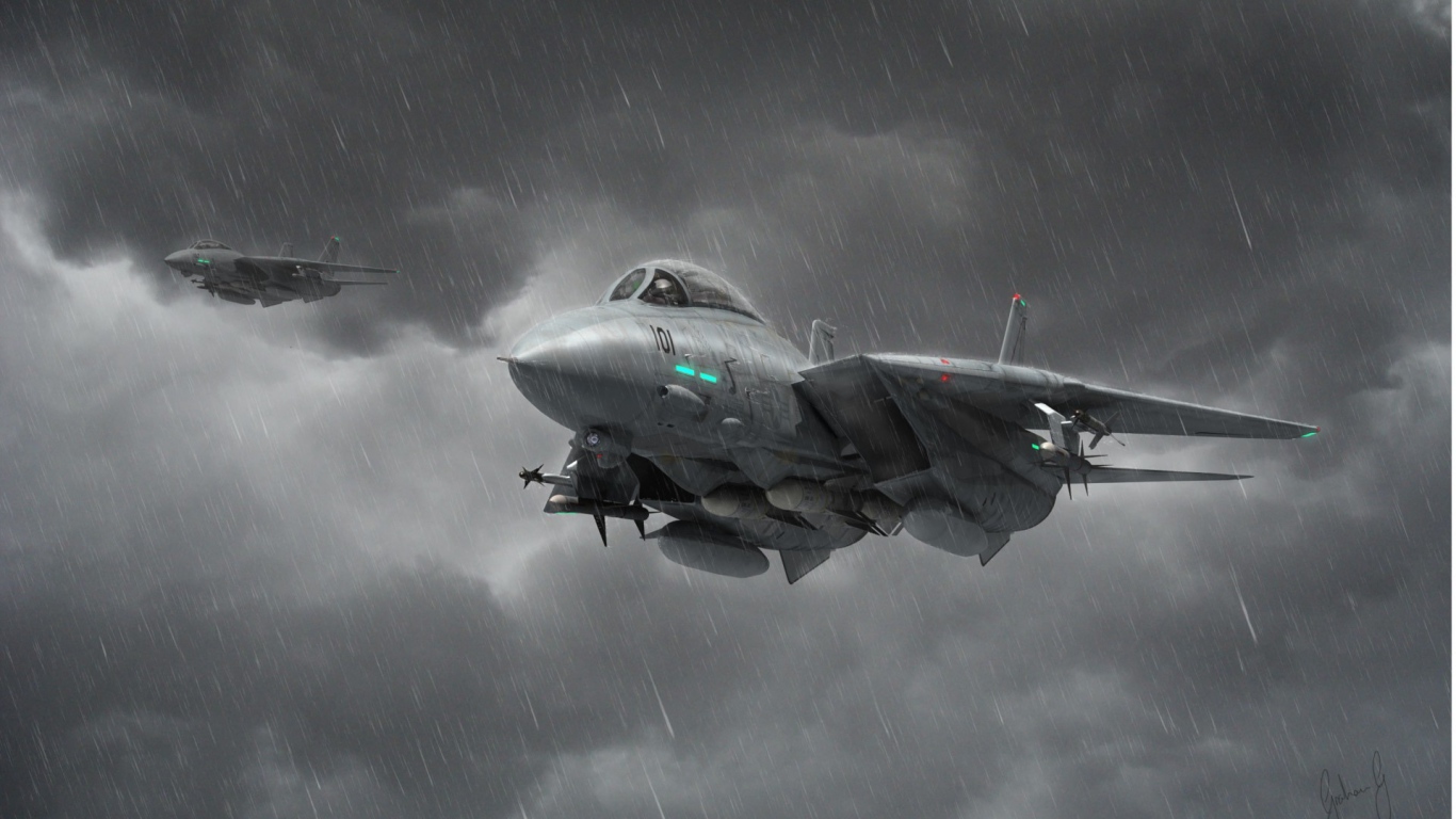 Истребители под дождем