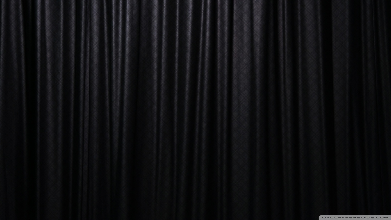 Черный занавес на обоях