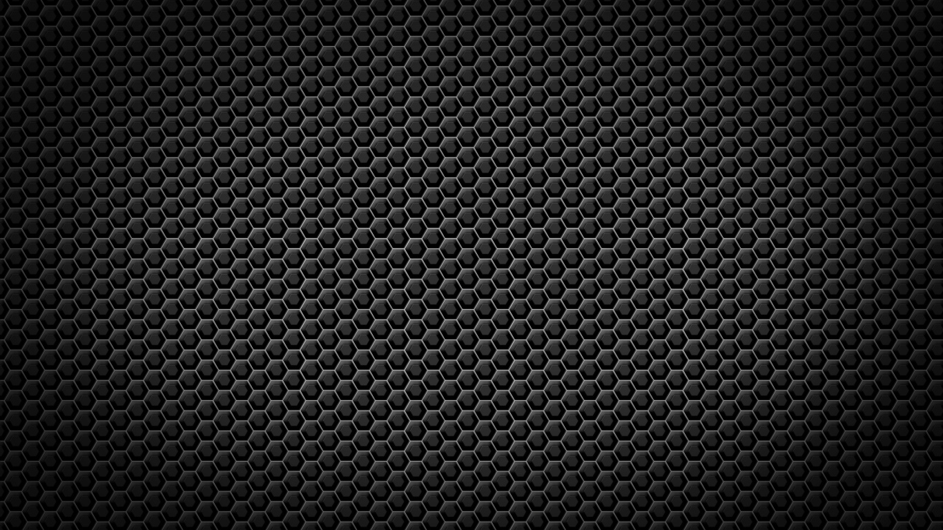 Черные обои  с шестигранной текстурой