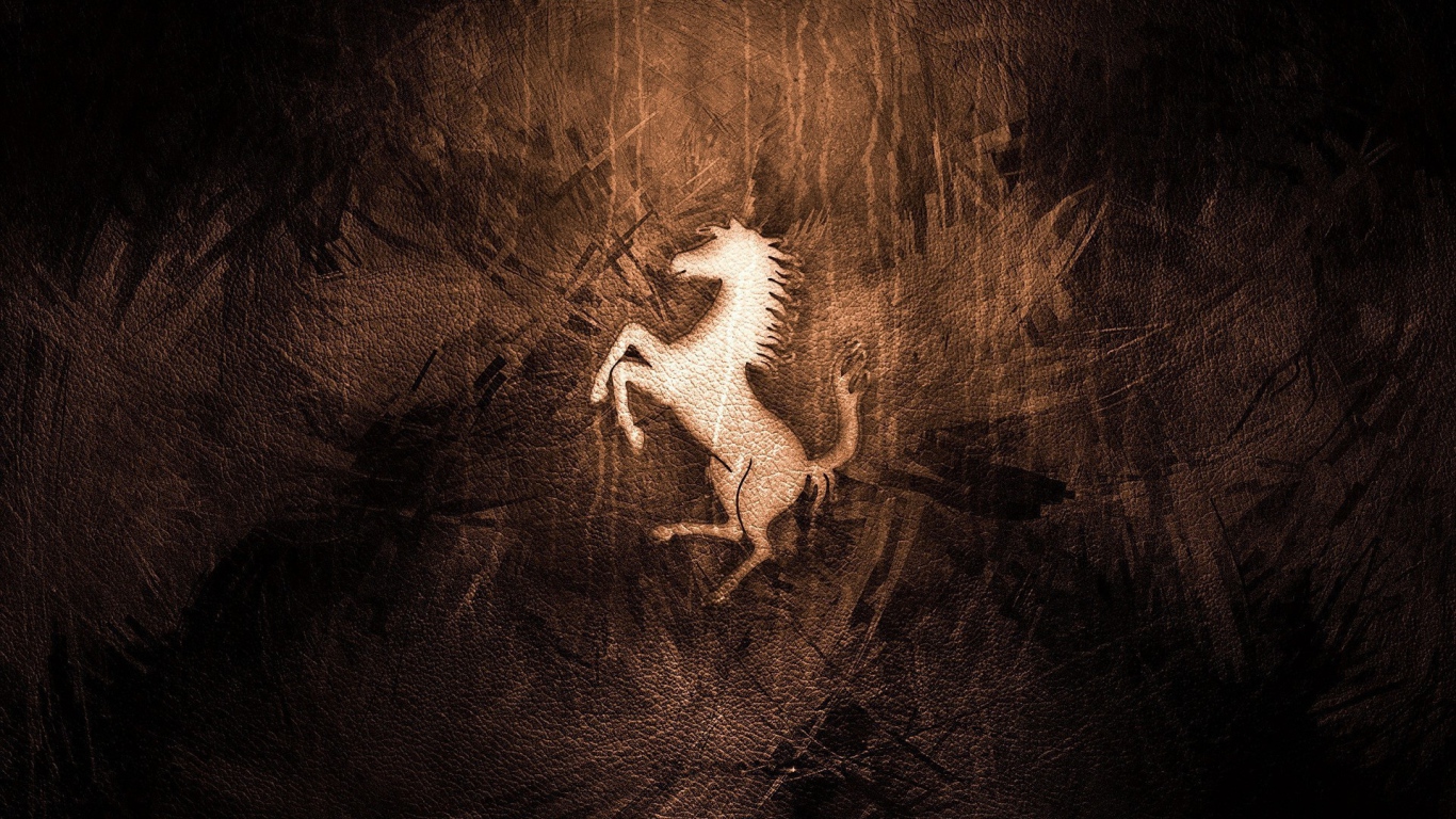 Bысеченая на камне лошадь