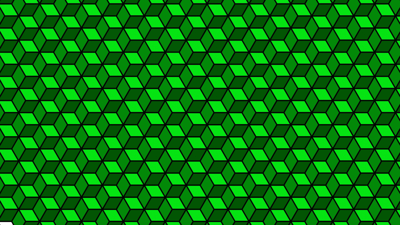 Зелёный кубик