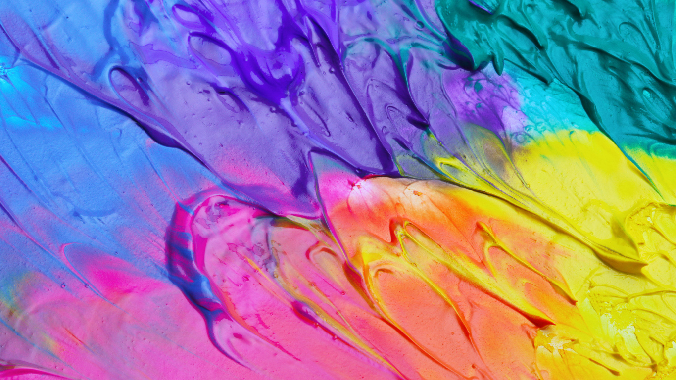 Смешение разных красок