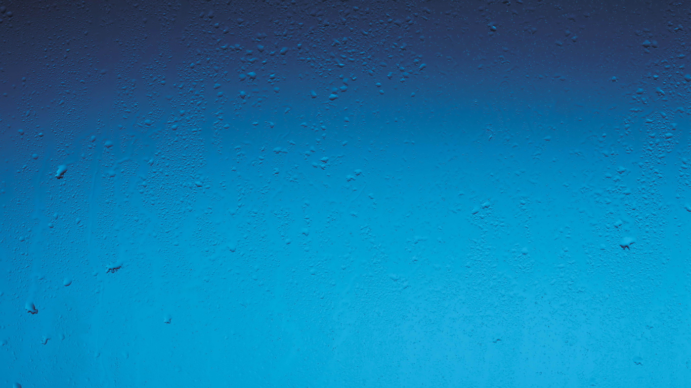 Капли на синем окне