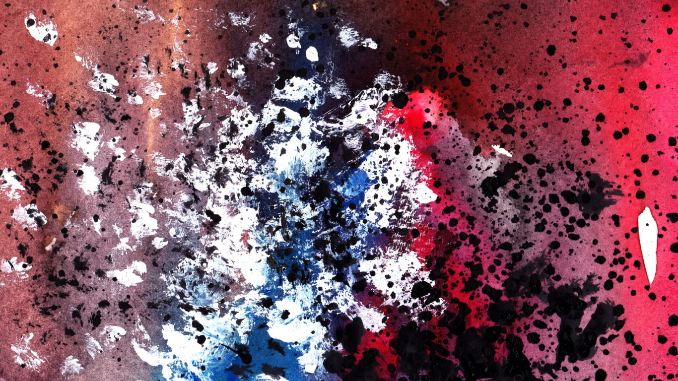 Брызги черной краски