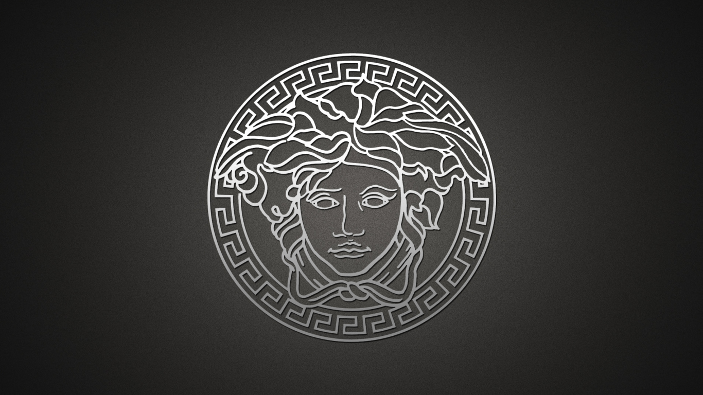 Серый логотип Versace