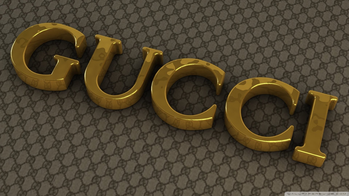 Gucci gold letters