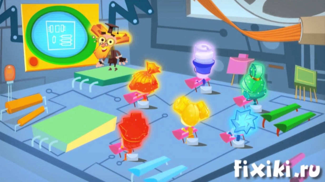 Все герои мультфильма Фиксики