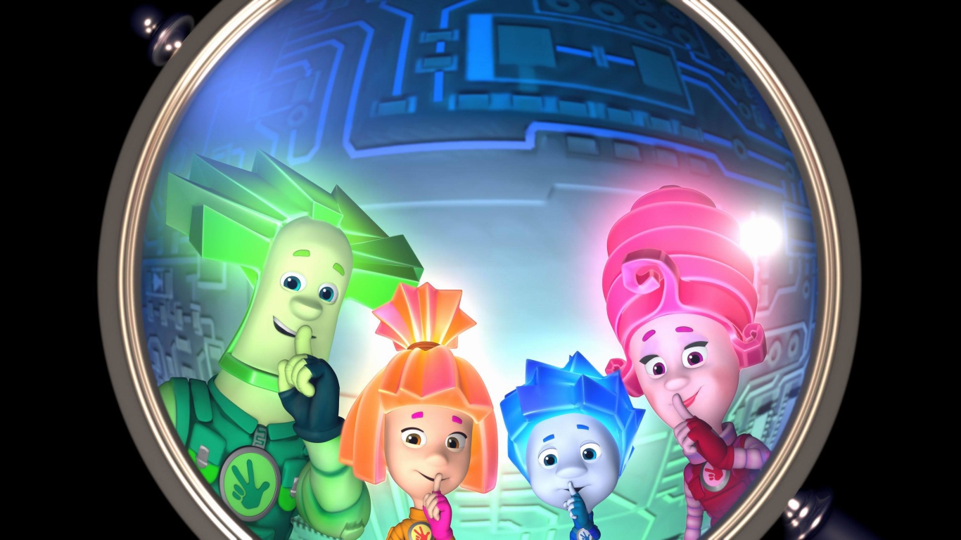 Герои мультфильма Фиксики под лупой