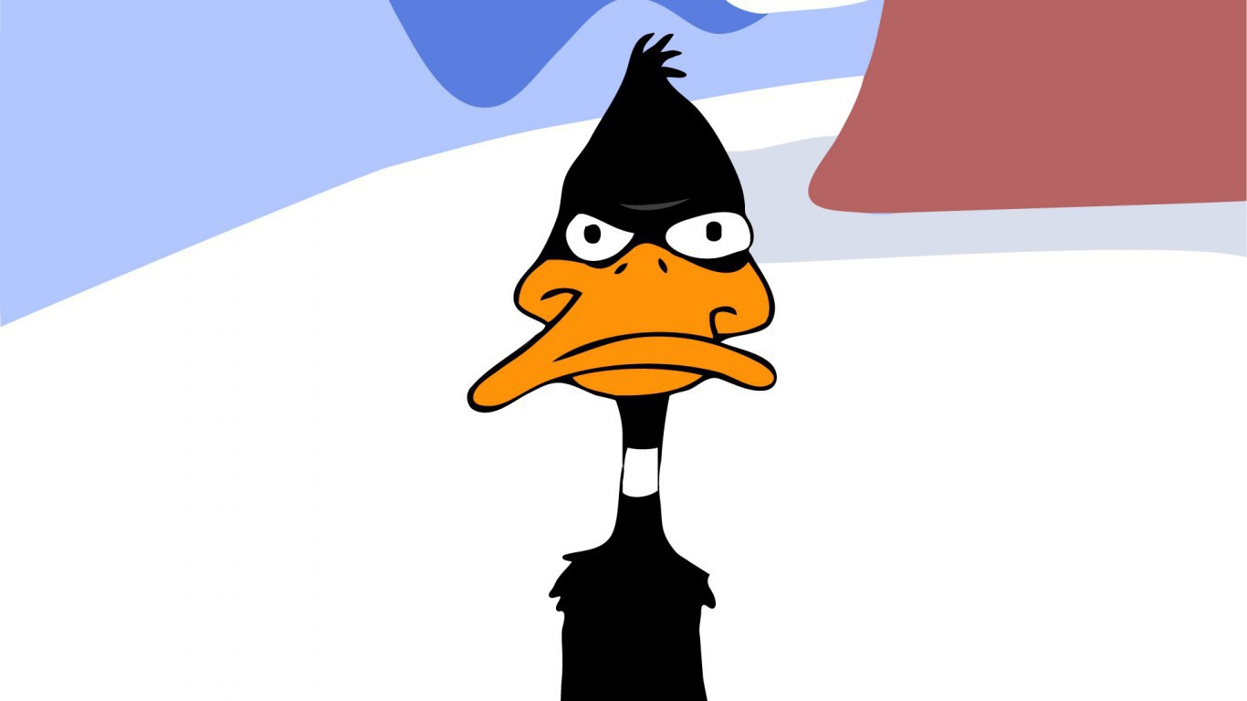 Даффи Дак на снегу