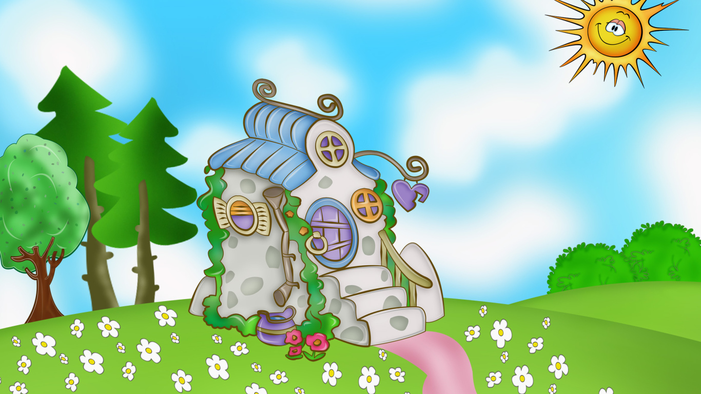 Пейзаж в мультфильме Смешарики