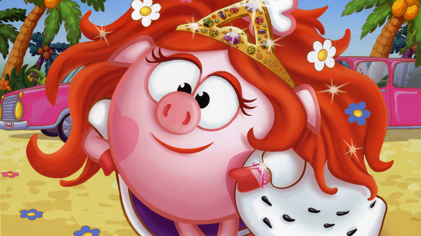 Царевна Нюша в мультфильме Смешарики