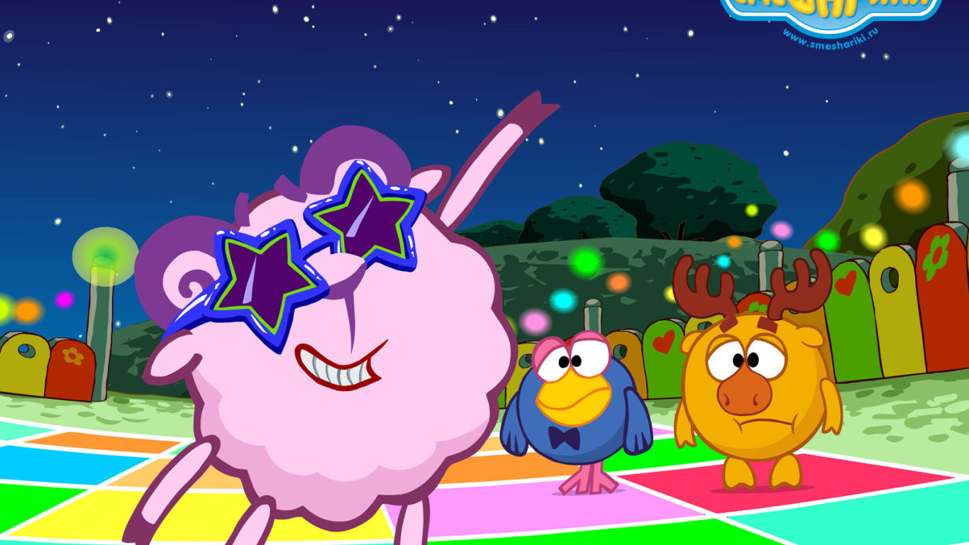 Нюша суперзвезда в мультфильме Смешарики