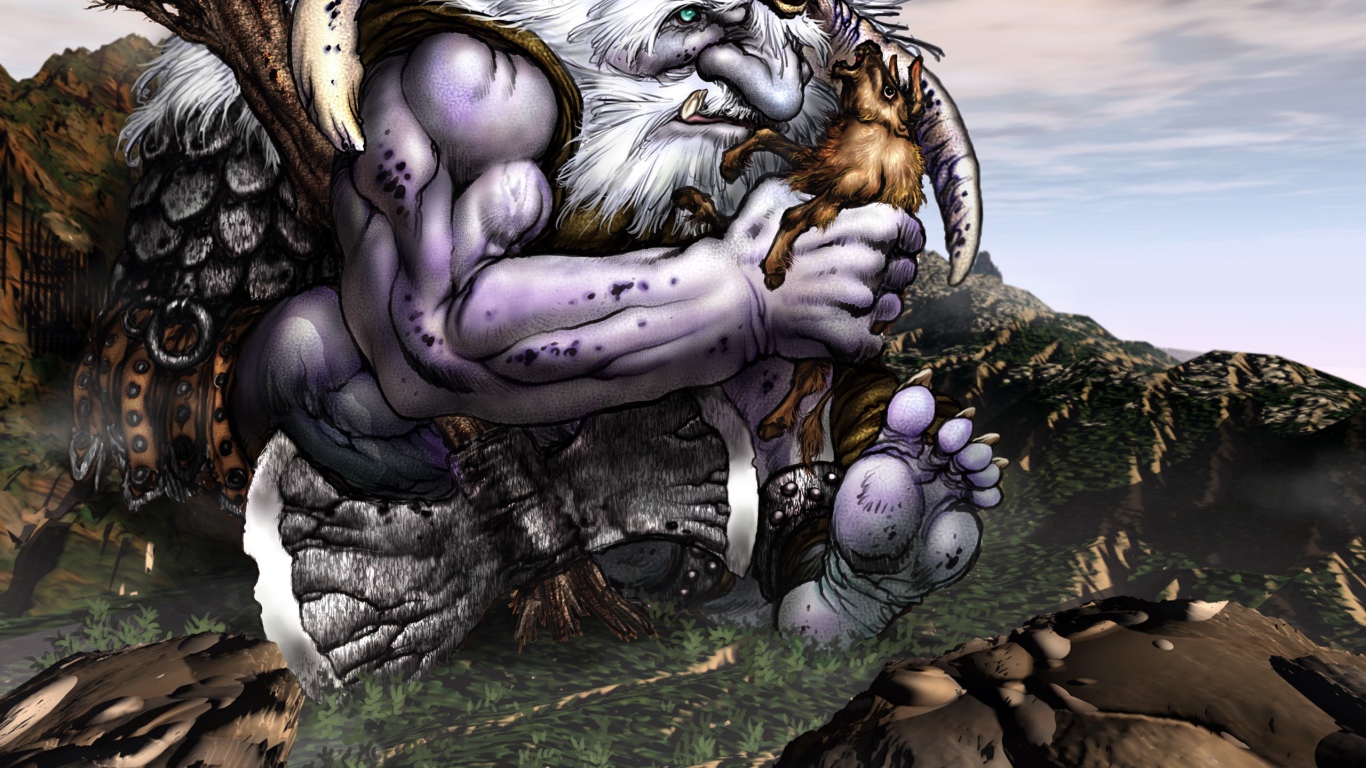 Великан из мультфильма