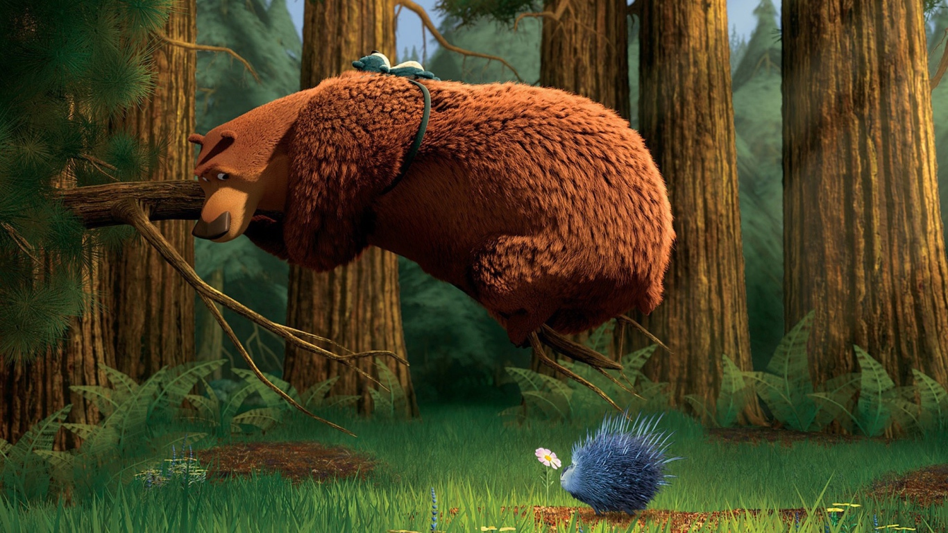 Медведь и ёжик