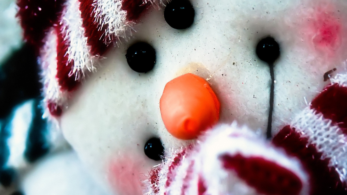 Веселый снеговик