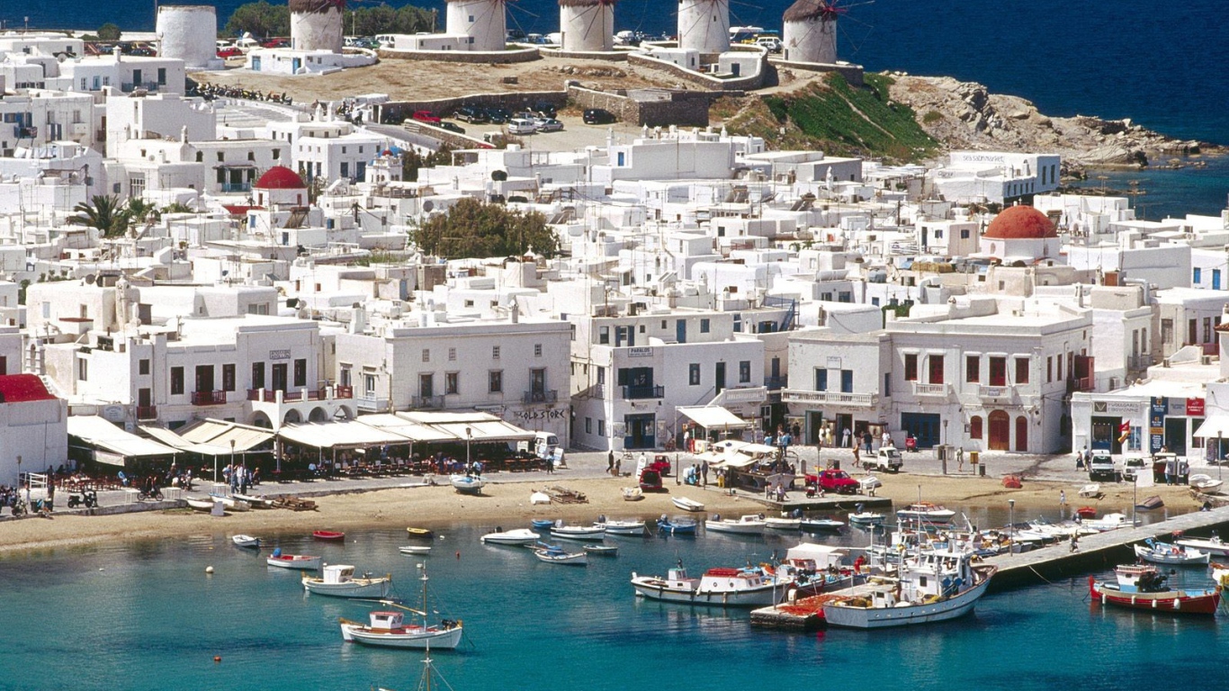 Курортный город в Греции