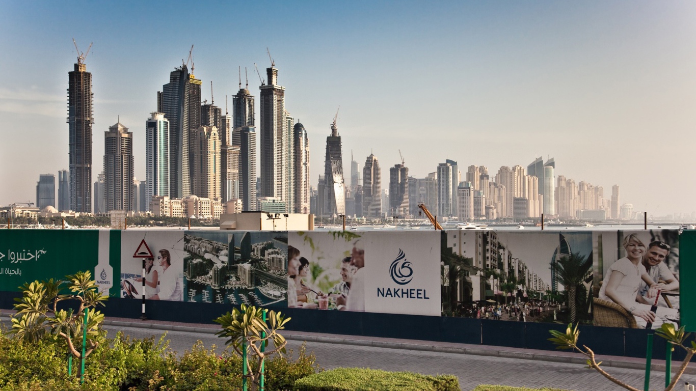 Строительство небоскребов в Дубае