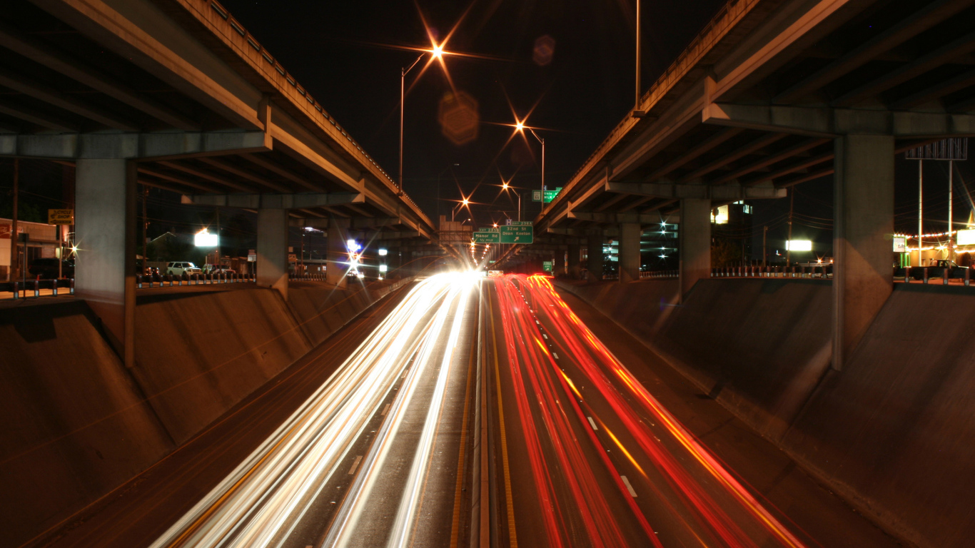 Ночная автотрасса