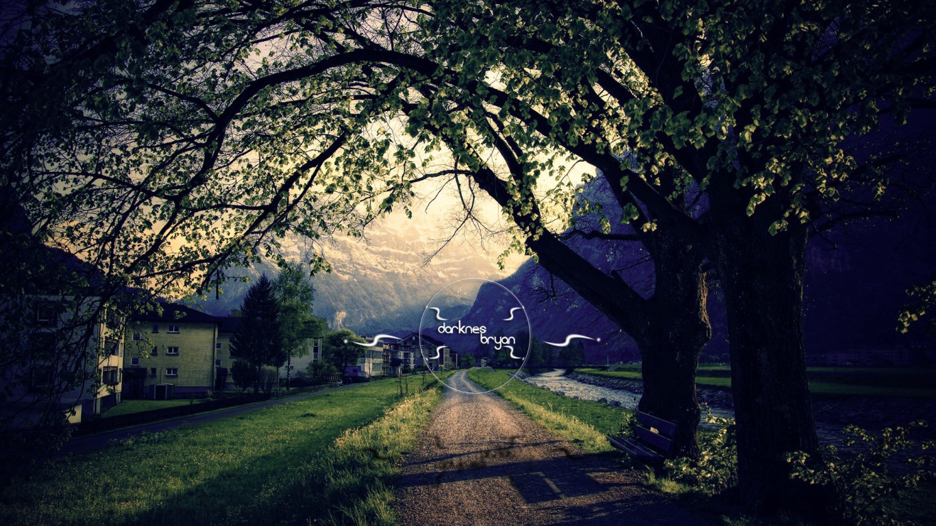 Парк города в горах