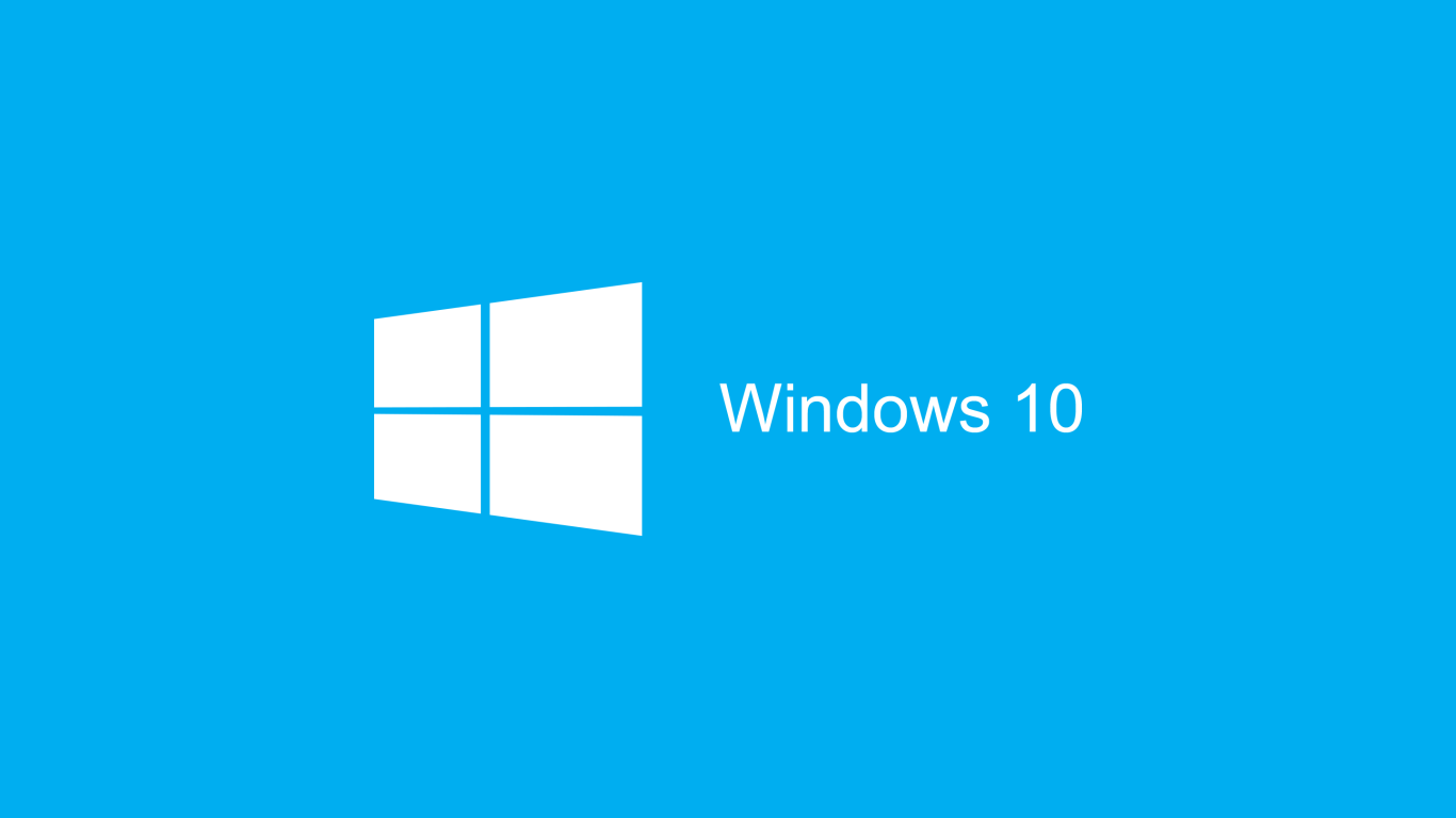 Голубой логотип Windows 10